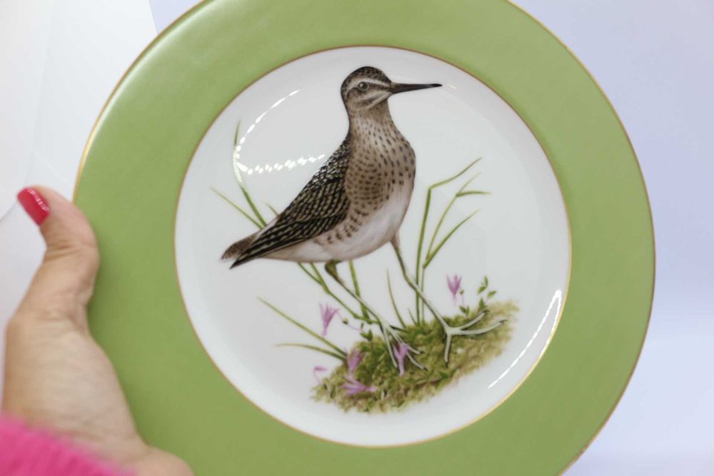 Prato Coleção Aves de Caça 4 Maçarico Bastardo Edição Limitada 1986/87