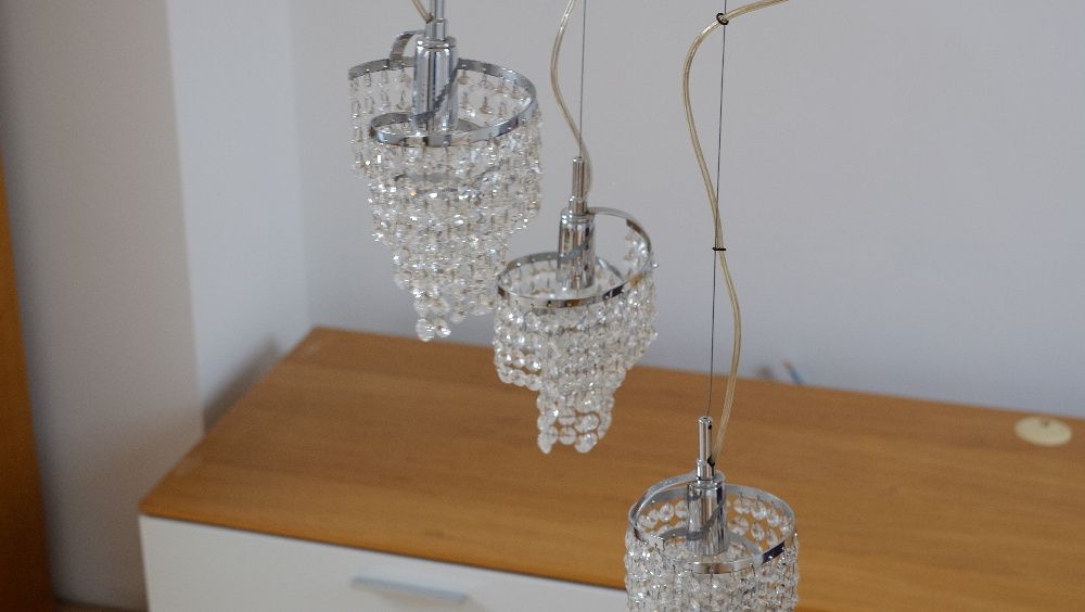 Lampa wisząca - kryształowa