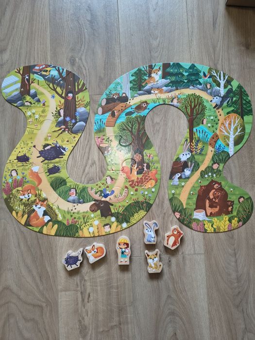 Дитячі пазли картонні, дерев'янні
