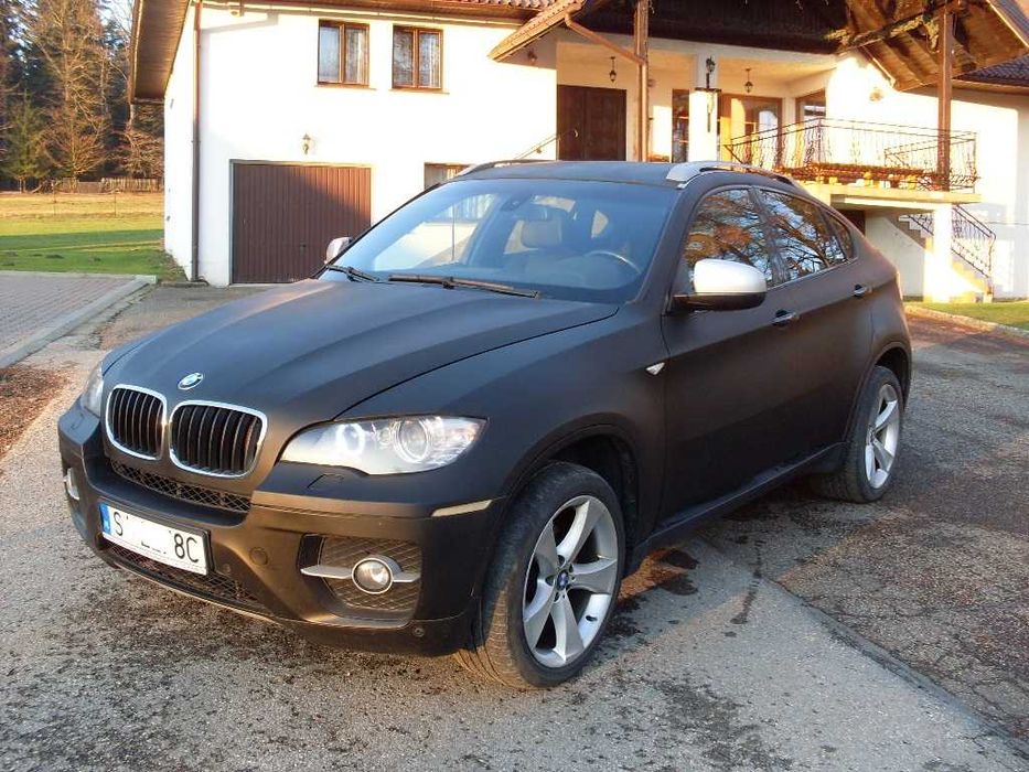 BMW X6 Jedyny taki  ,CZARNY MAT, kamery 360, Mały przebieg . Zamiana.
