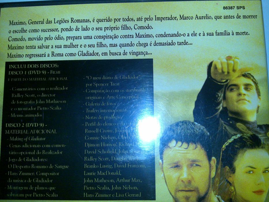 o gladiador (edição especial 2 dvds) com russell crowe