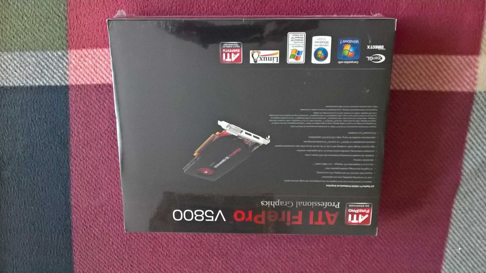 AMD - ATI  FirePro V5800 - nowa - new - Box - plomby - Windows 10