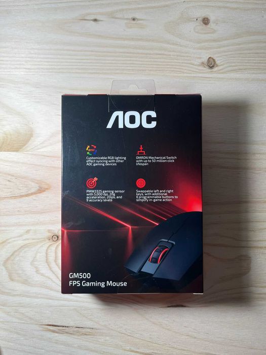 Rato Gaming AOC GM500 (NOVO,Lacrado)