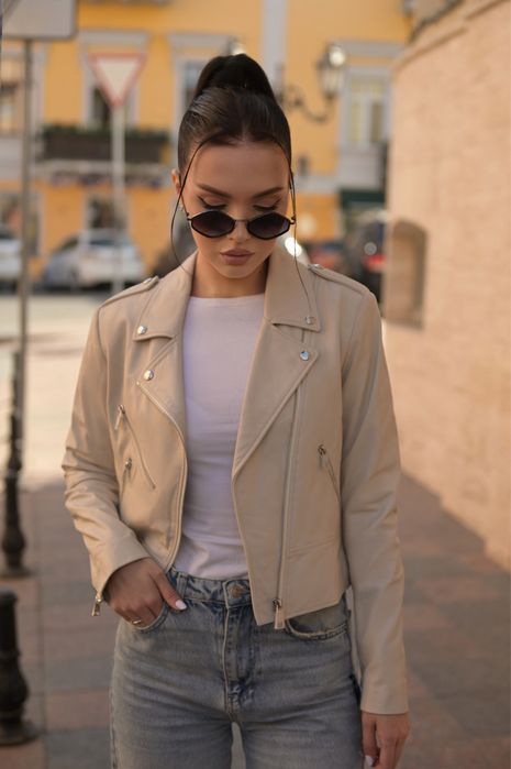 Куртка кожаная женская ADAMO