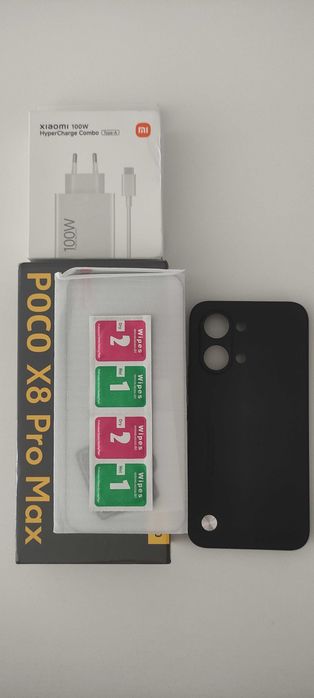 Smartfon Poco X8 Pro Max 12/256BG, niebieski, nowy, gwarancja