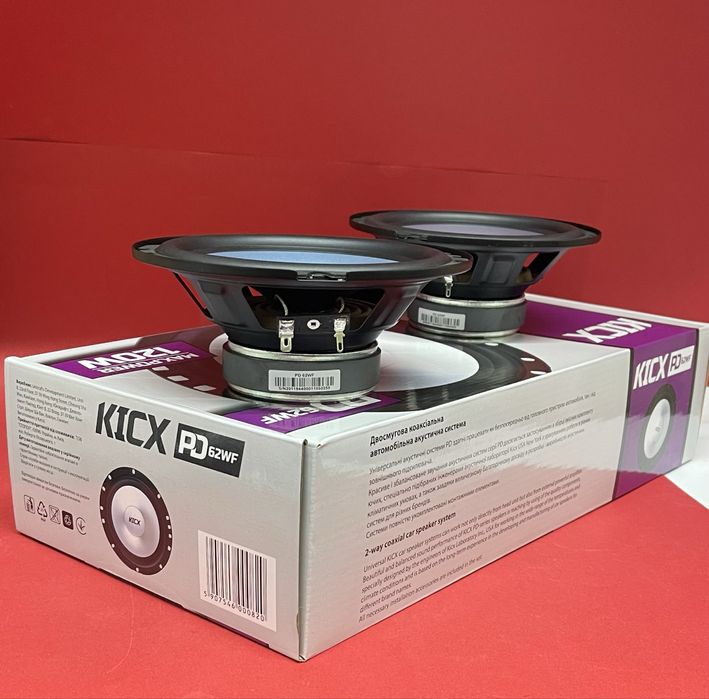 Динаміки Kicx PD62WF-чистий звук,глибокий бас, без вбудованих  пищалок