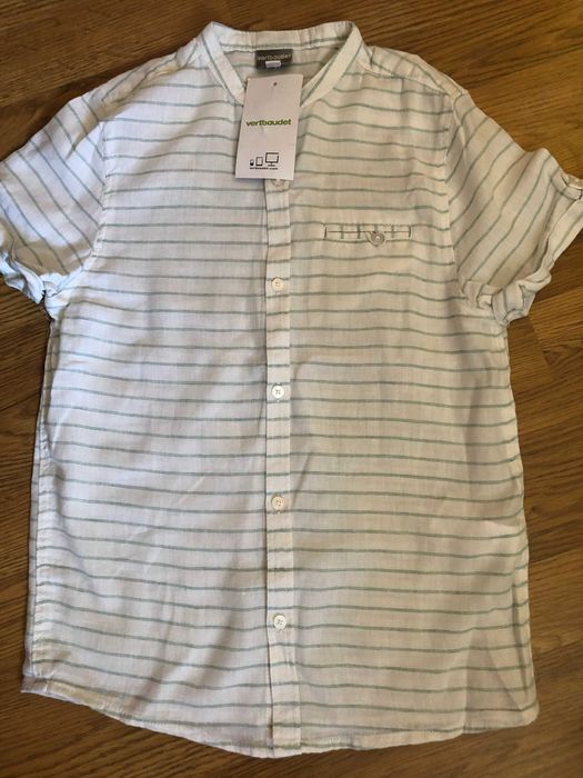 летняя легкая рубашка с коротким рукавом