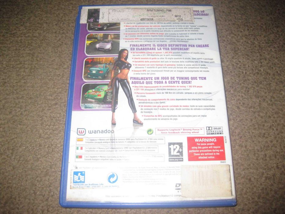 Jogo "RPM Tuning" para PS2/Completo!