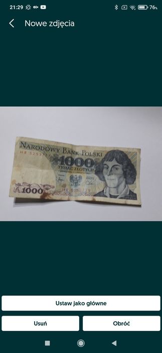 Pieniądz z PRL 1000 zł