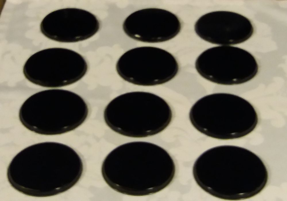 12 Bases para copos "Caravela" em chapa, vintage