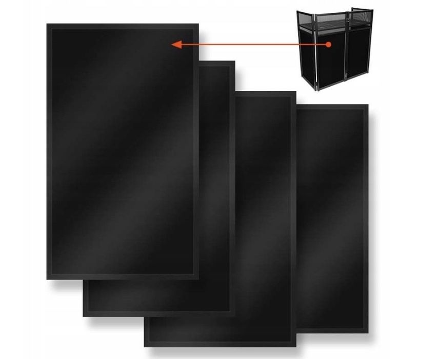 Parawan DJ XL stół ekran screen stand czarny biały etui dla DJa
