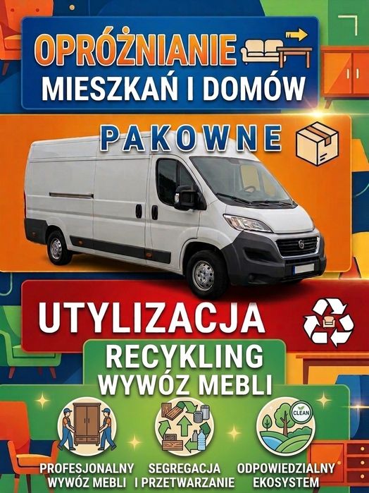Utylizacja Wywóz Mebli Opróżnianie Mieszkań, Domów Sprzątanie Strychów Piwnic