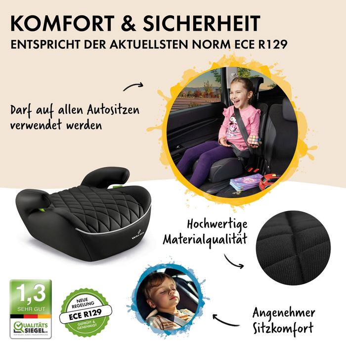Автокрісло бустер WALSER Andy 15-36 кг (125-150 см) Австрія