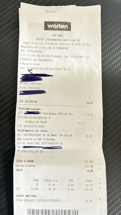 OPPO A5 Pro 5G | 256 GB | 8 GB RAM | Garantia Extra | Caixa + Capa + Película