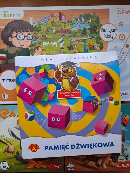 Gra planszowa Mapa Polski gra dźwiękowa 4 szt