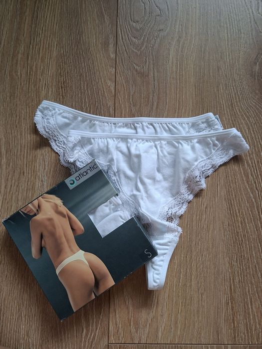 Stringi damskie Atlantic, rozmiar S, 2PACK