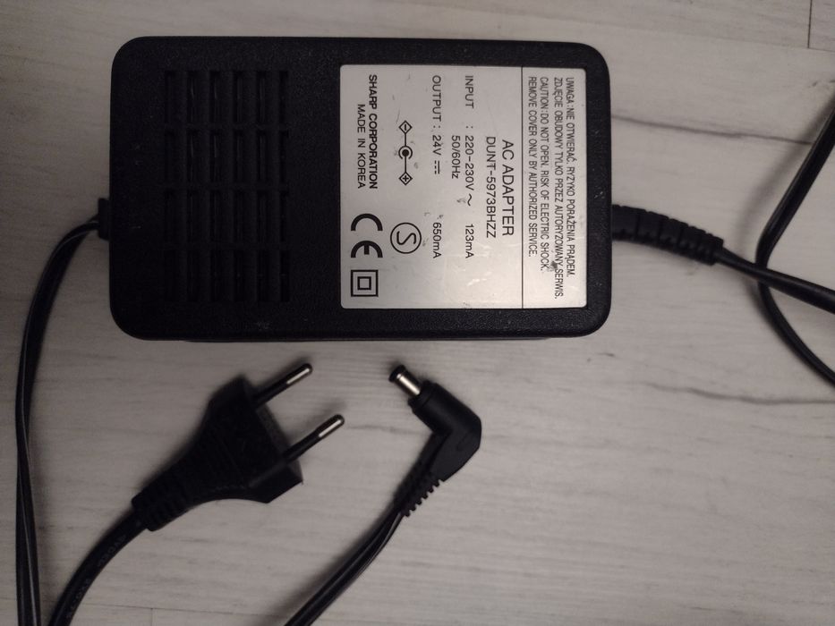 Oryginalny zasilacz ładowarka kasa Sharp ER-A237P adapter 650mA