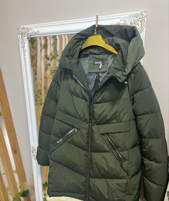 Пуховик зимний в стилі balencia&a