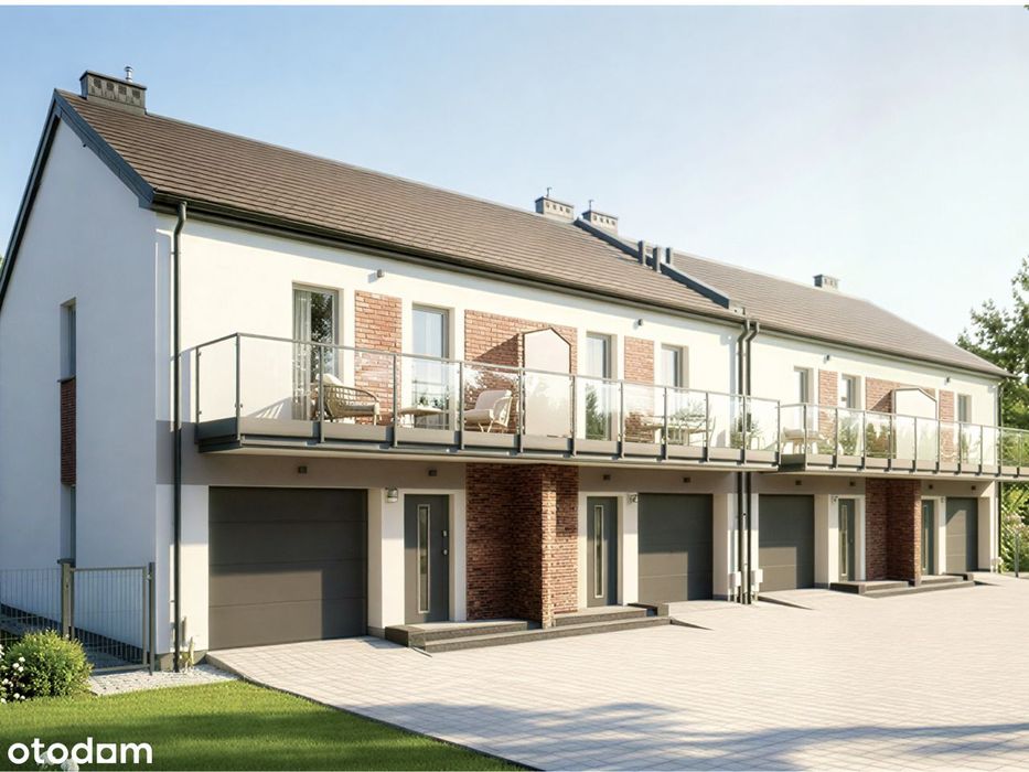 Segmenty i Bliźniaki z ogrodami przy lesie 102-108m² | Blisko PKP