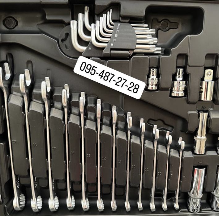 Набір інструментів професійний на 176 од. INTERTOOL ET-7176 сталь Cr-V