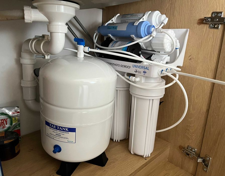 Обратный осмос с помпой фильтр для воды работает при низком давлении