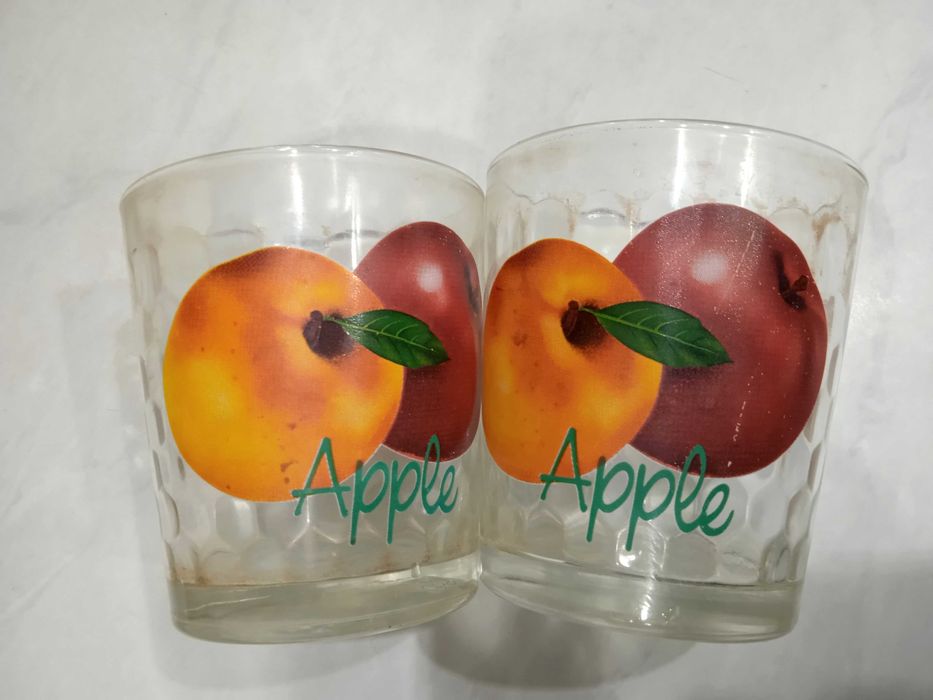 Набор 4 стакана яблоки