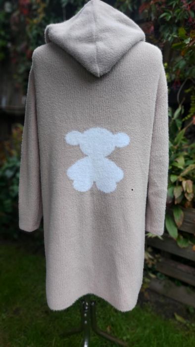 Płaszcz alpaka z kapturem