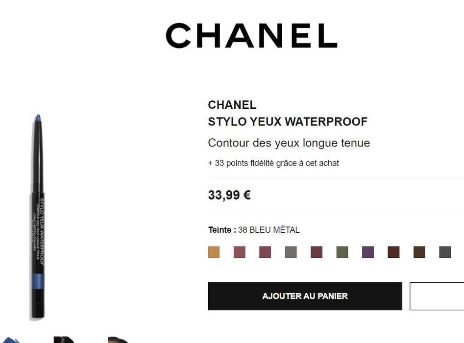 Водостійкі олівці для очей Chanel