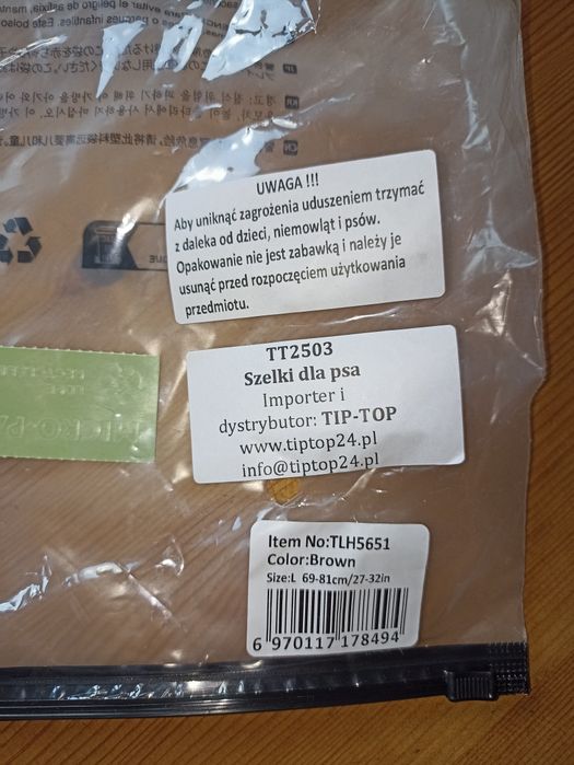 Szelki Truelove L brązowe