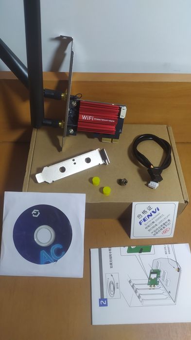 Новий адаптер Fenvi Wi-Fi PCI-E 1200 Мб/с 2.4/5 Ghz + Bluetooth 4.0