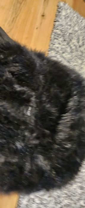 Ciepła zimowa kurtka PARKA z grubym futerkiem jak jenot r. L