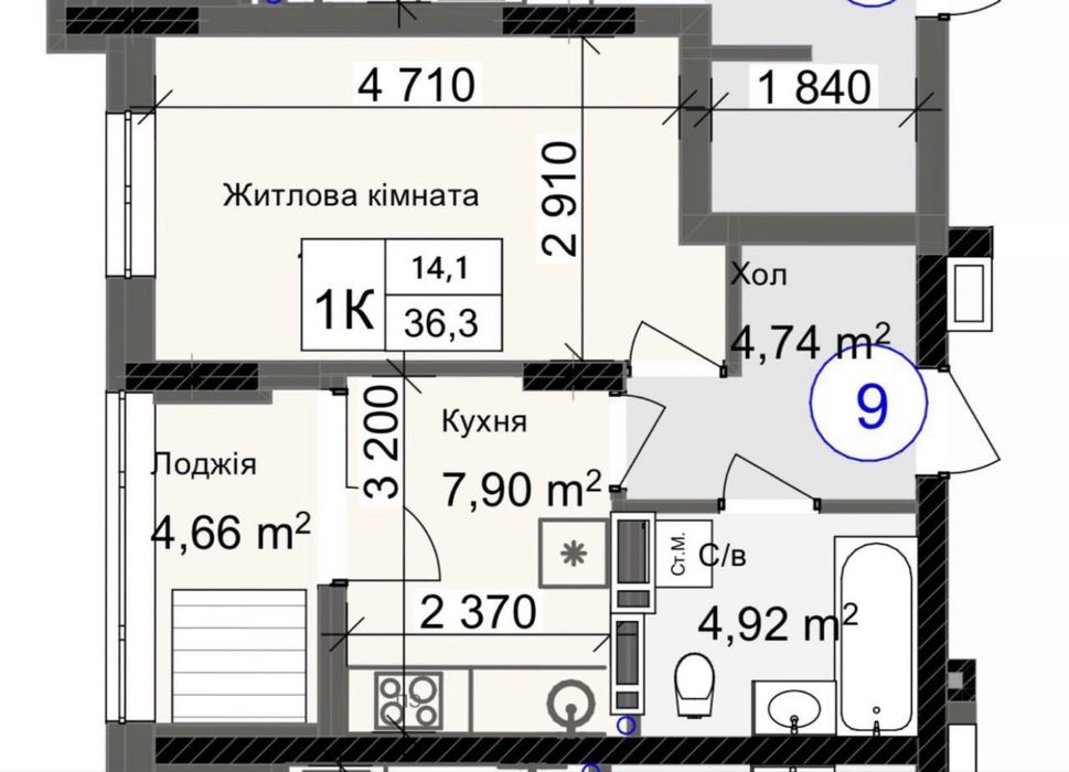 Квартира в рассрочку / без комисии/ близость центра - View 4
