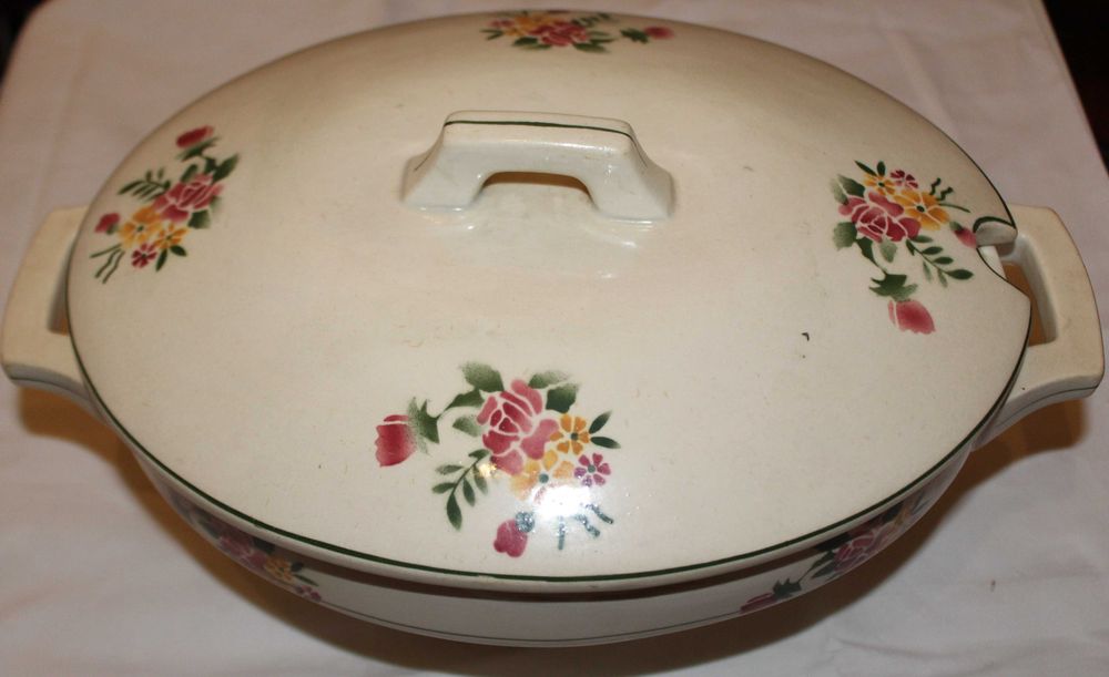 Terrina com flores