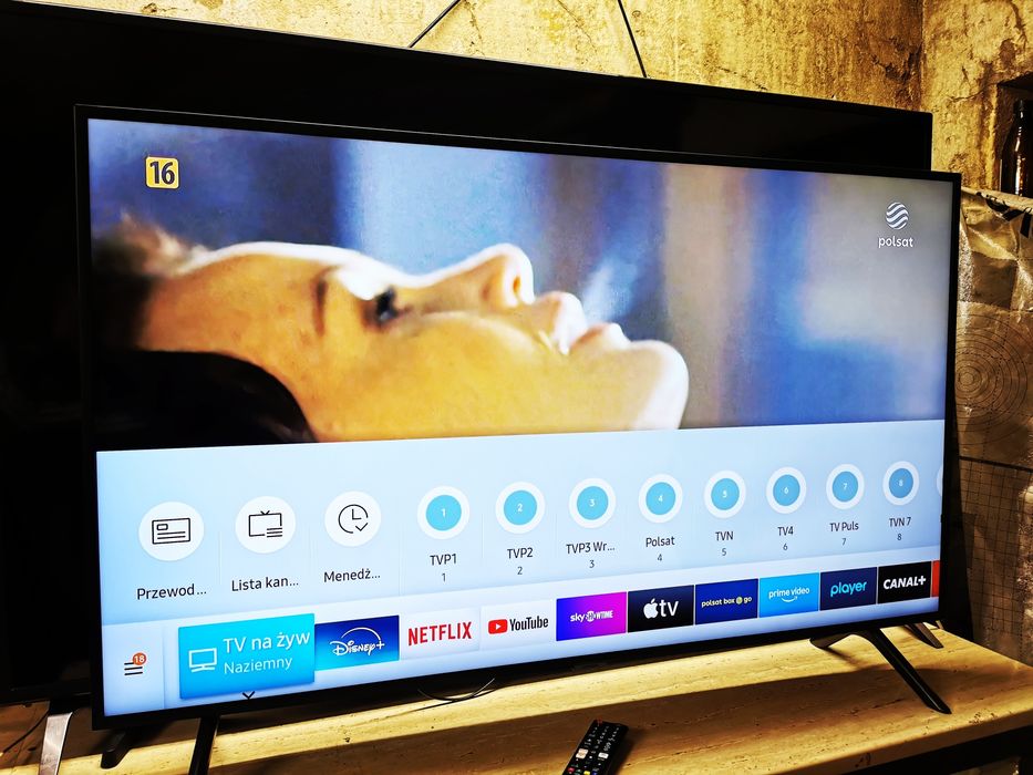 50" Samsung Qled 4k 2021 smart tv dvbt2 telewizor wifi led disney hevc