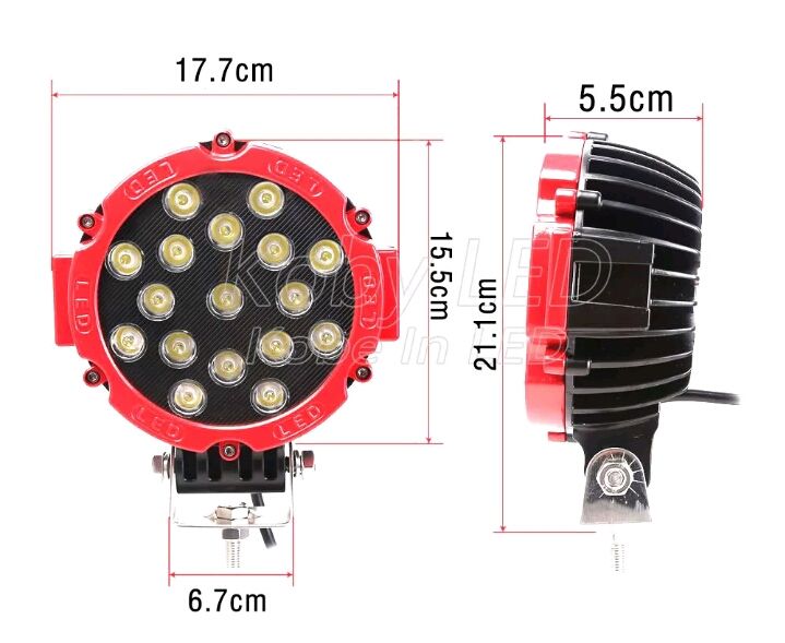 Farol led 42w espalhador