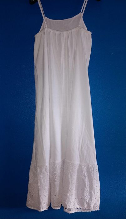 Vestido branco midi da Mango