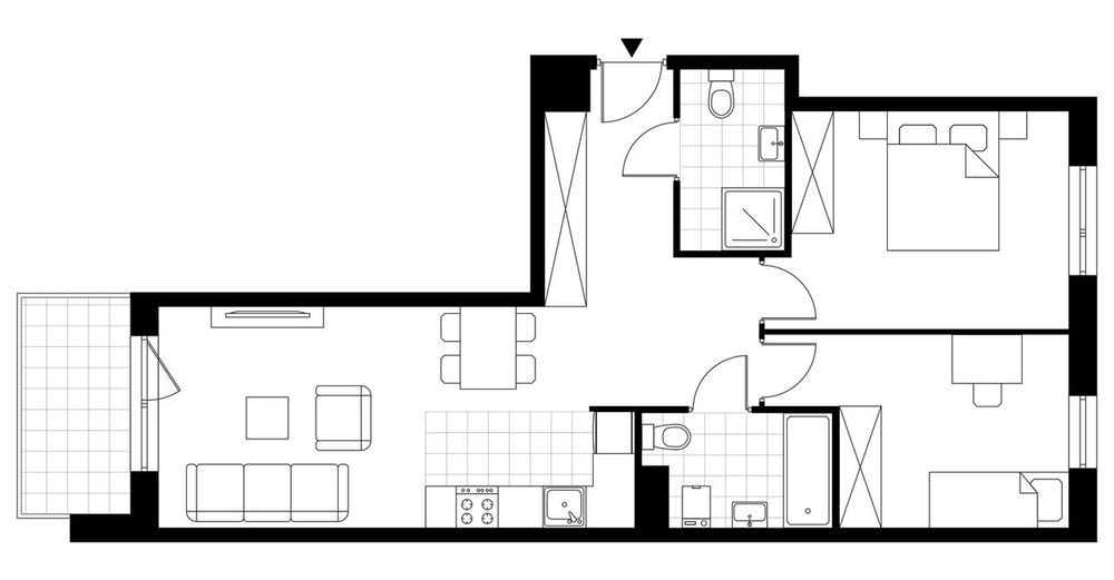 3-pokojowe mieszkanie 62m2 + balkon Bez Prowizji