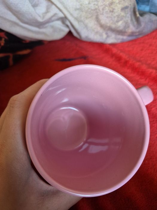 Kubek dream big pudrowo różowy