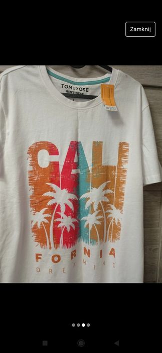 T-shirt męski z nadrukiem Tom&Rose