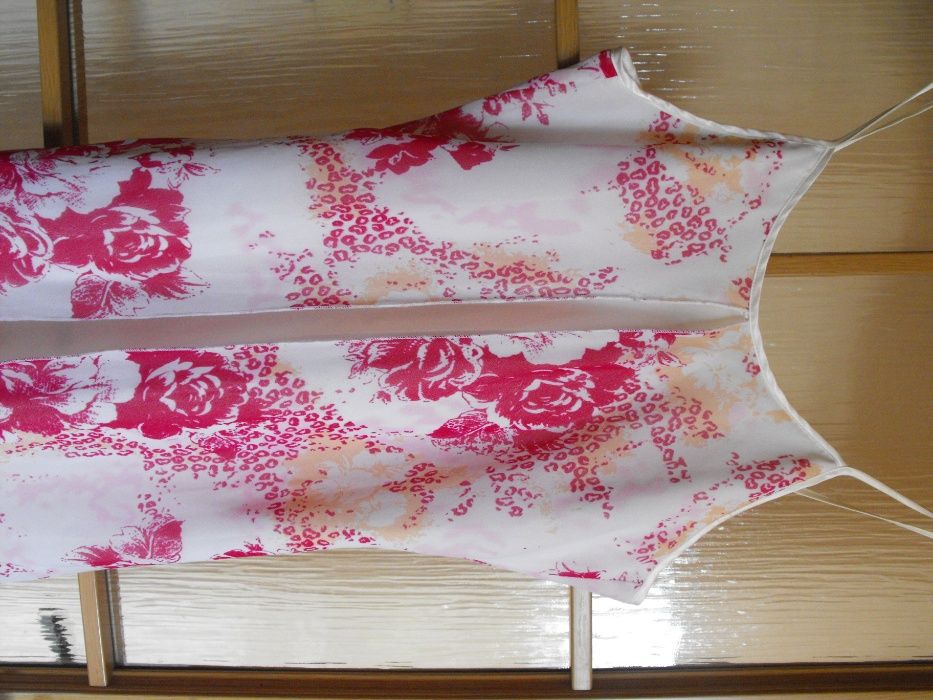 koszulka nocna satynowa z lekką narzutką łączona 2w1- Okazja