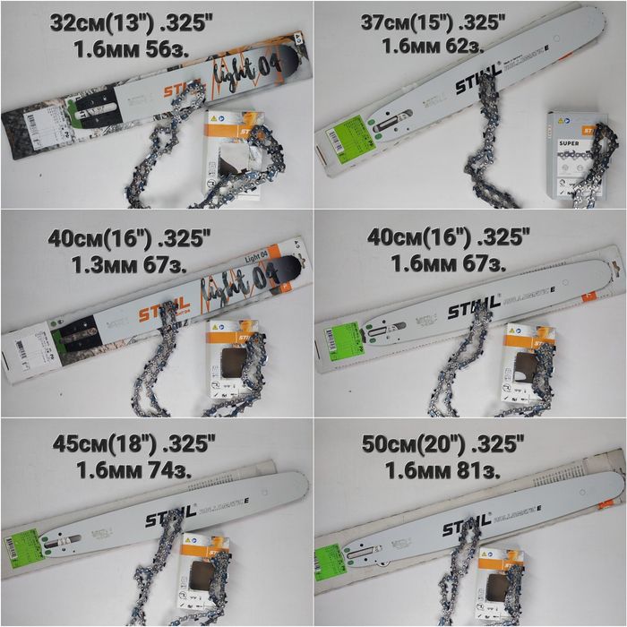 Шина до бензопили електропили