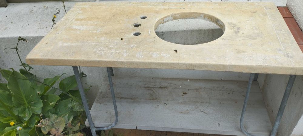 estructura ferro para mesa ou lavatorio