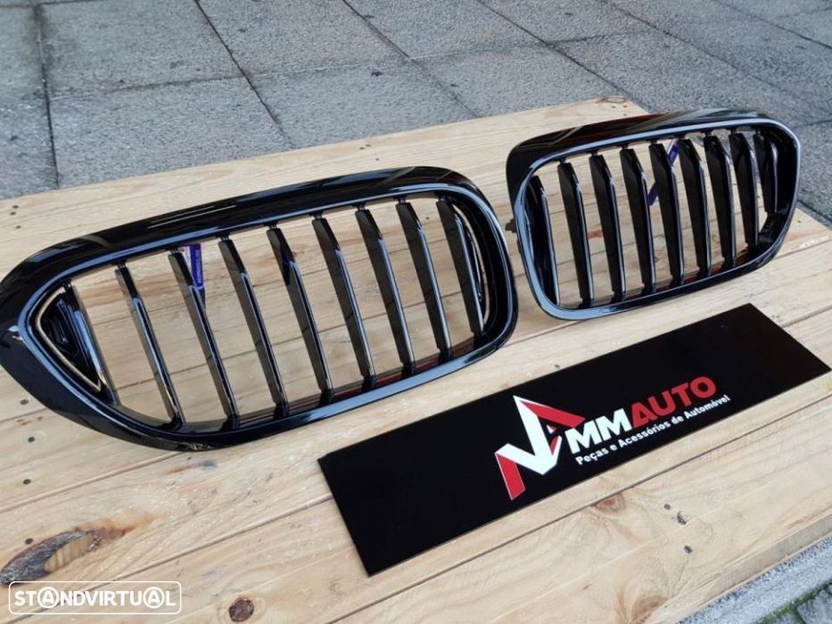 Grelhas BMW Série 5 G30 G31 Look M5 Preto Brilho