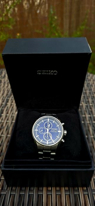 Seiko Solar Titanium, zegarek z chronografem