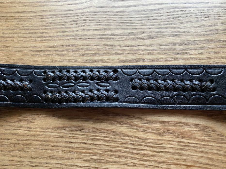 Pasek skorzany z plecionka Made in USA