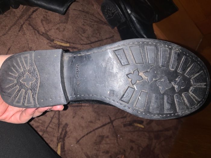 Сапоги ботинки кожаные