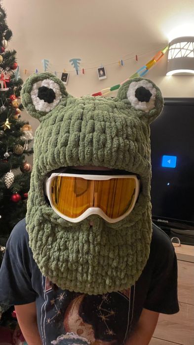 Kominiarka na kask, balaclava królik, żabka, korek, miś