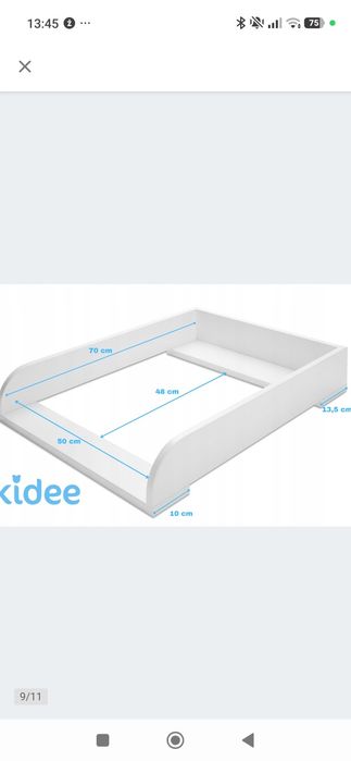 Przewijak nakładka na komodę Malm Ikea 70x50