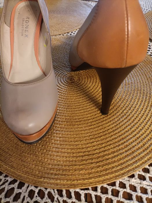 Buty damskie szpilki skórzane