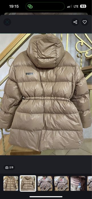 Пуховик puma куртка красивий колір